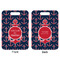 All Anchors Aluminum Luggage Tag (Front + Back)