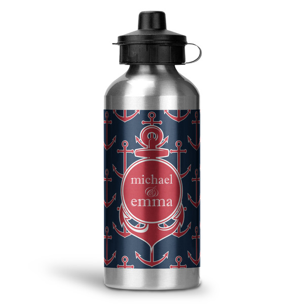Custom All Anchors Water Bottles - 20 oz - Aluminum (Personalized)
