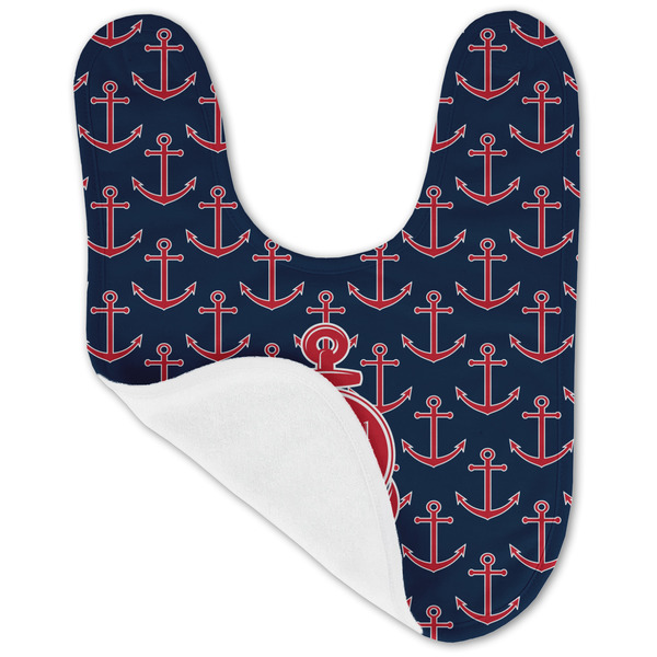 All Anchors Baby Bib - AFT folded