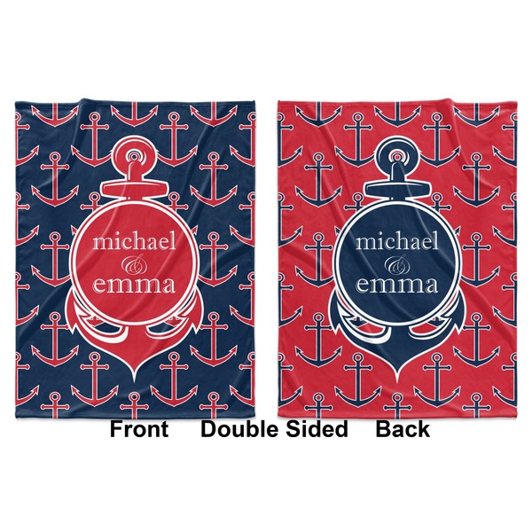 All Anchors Baby Blanket (Double Sided - Printed Front and Back)