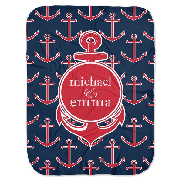 Custom All Anchors Baby Swaddling Blanket (Personalized)