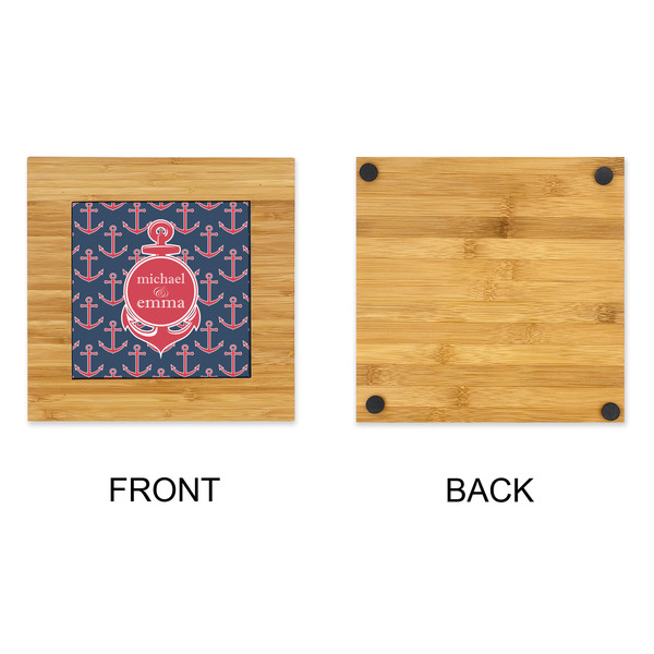 All Anchors Bamboo Trivet with 6" Tile - APPROVAL