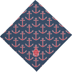 All Anchors Dog Bandana Scarf w/ Couple's Names