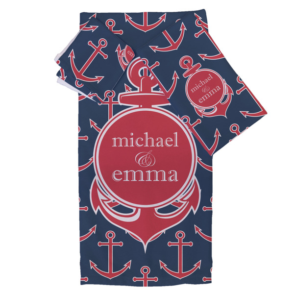 Custom All Anchors Bath Towel Set - 3 Pcs (Personalized)