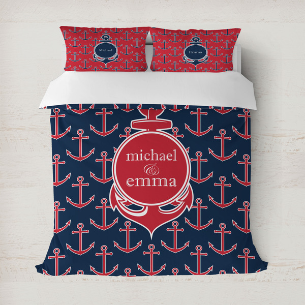 Custom All Anchors Duvet Cover Set - Full / Queen (Personalized)