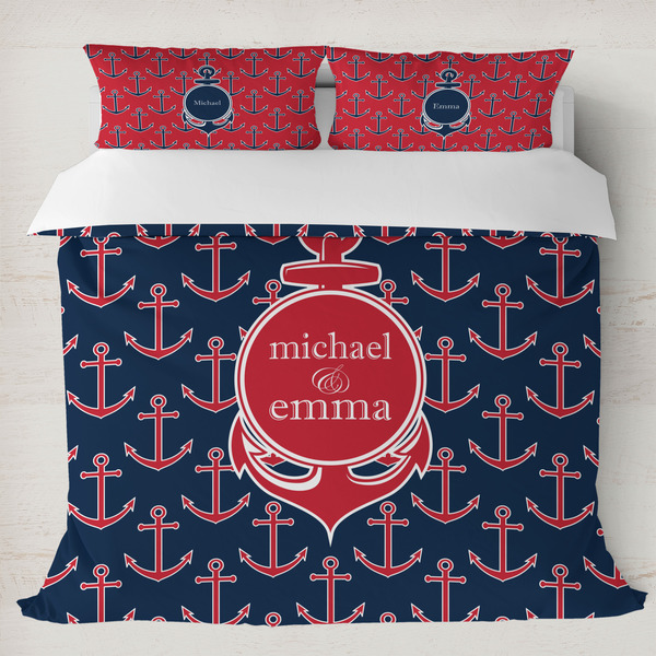 Custom All Anchors Duvet Cover Set - King (Personalized)