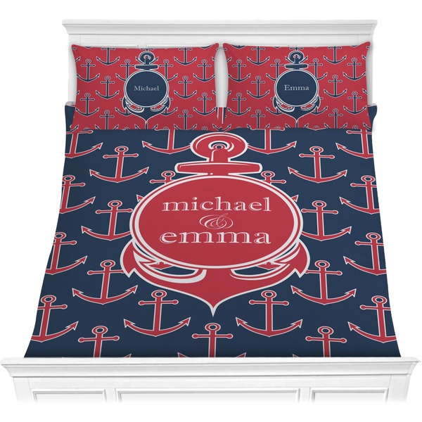 Custom All Anchors Comforter Set - Full / Queen (Personalized)