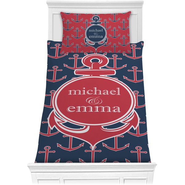 Custom All Anchors Comforter Set - Twin (Personalized)