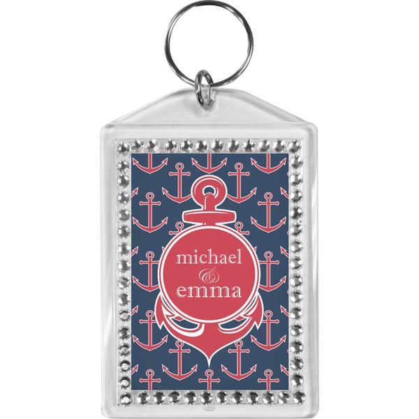 Custom All Anchors Bling Keychain (Personalized)