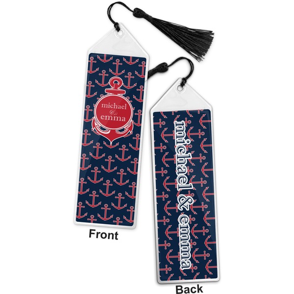 All Anchors Bookmark with tassel - Front and Back