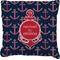 All Anchors Faux-Linen Throw Pillow 20" (Personalized)