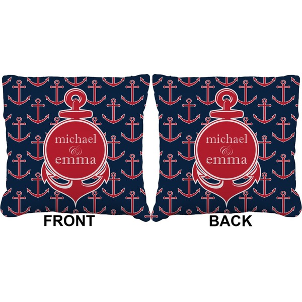 All Anchors Burlap Pillow Approval