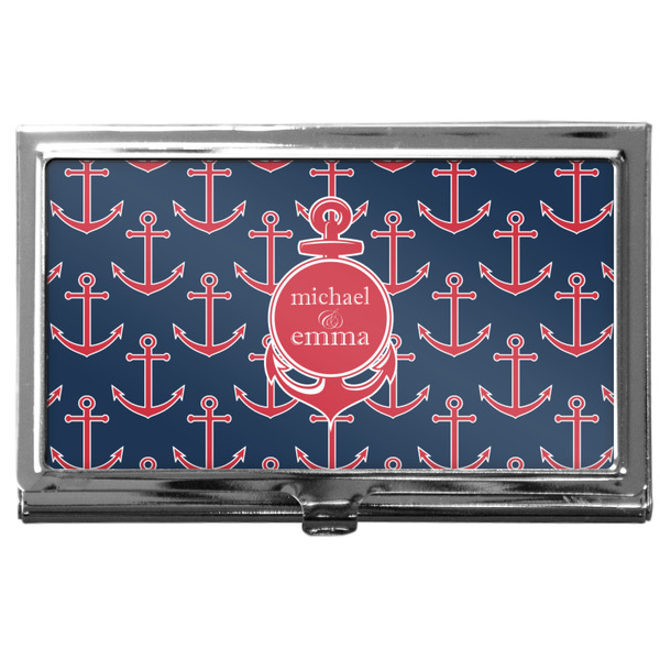 Custom All Anchors Business Card Case