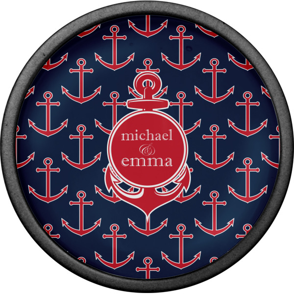 All Anchors Cabinet Knob - Black - Front