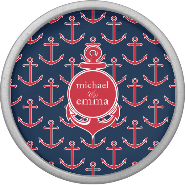 All Anchors Cabinet Knob - Nickel - Front