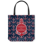 All Anchors Canvas Tote Bag - Small - 13"x13" (Personalized)
