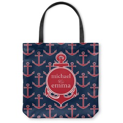 All Anchors Canvas Tote Bag (Personalized)