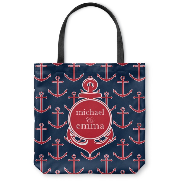 Custom All Anchors Canvas Tote Bag - Large - 18"x18" (Personalized)