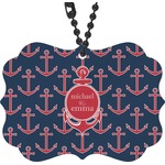 All Anchors Rear View Mirror Charm (Personalized)
