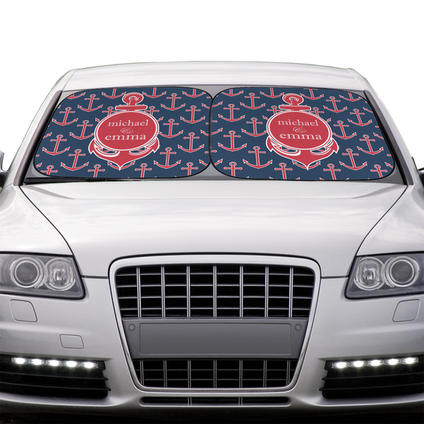 All Anchors Car Sun Shades - IN CONTEXT