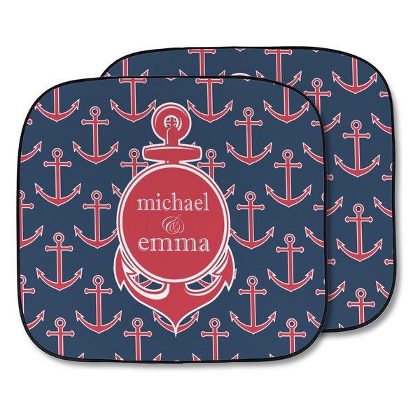 Custom All Anchors Car Sun Shade - Two Piece (Personalized)