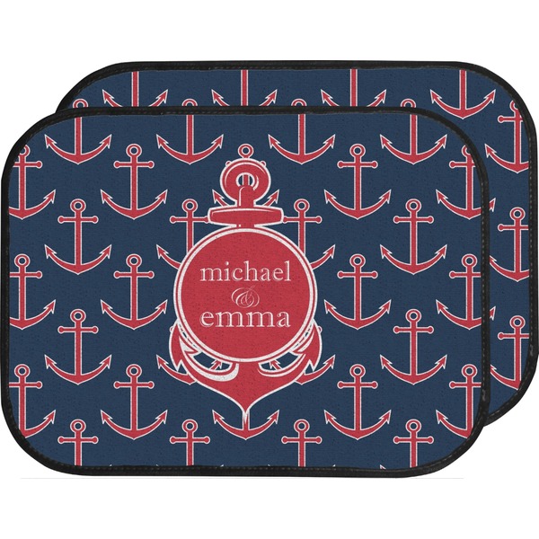 Custom All Anchors Car Floor Mats (Back Seat) (Personalized)
