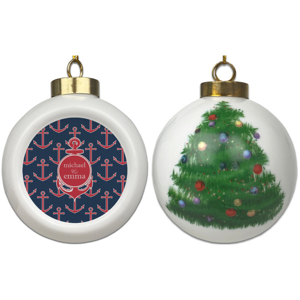 All Anchors Ceramic Christmas Ornament - X-Mas Tree (APPROVAL)