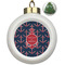 All Anchors Ceramic Christmas Ornament - Xmas Tree (Front View)