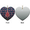All Anchors Ceramic Flat Ornament - Heart Front & Back (APPROVAL)