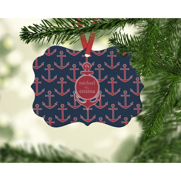 All Anchors Christmas Ornament (On Tree)