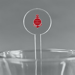 All Anchors 5.5" Round Plastic Stir Sticks - Clear (Personalized)