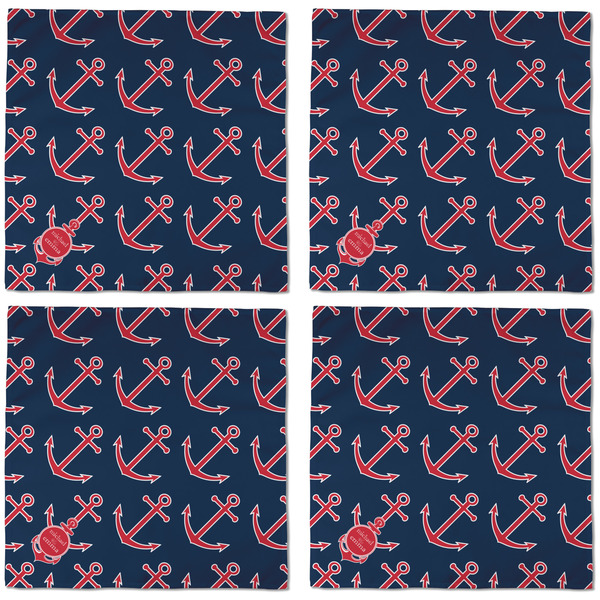 All Anchors Cloth Napkins - Personalized Dinner (APPROVAL) Set of 4