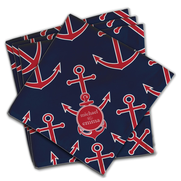 Custom All Anchors Cloth Napkins (Set of 4) (Personalized)