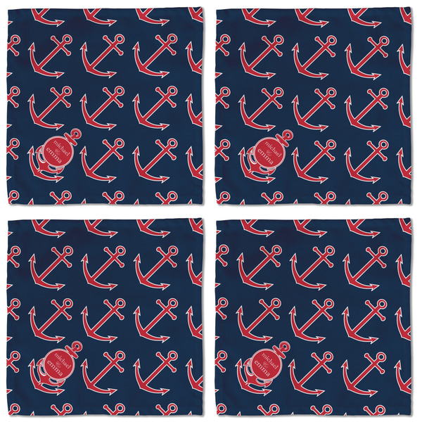 All Anchors Cloth Napkins - Personalized Lunch (APPROVAL) Set of 4