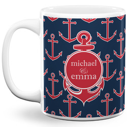 All Anchors 11 Oz Coffee Mug - White (Personalized)