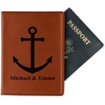 All Anchors Passport Holder - Faux Leather (Personalized)
