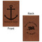 All Anchors Cognac Leatherette Journal - Double Sided - Apvl