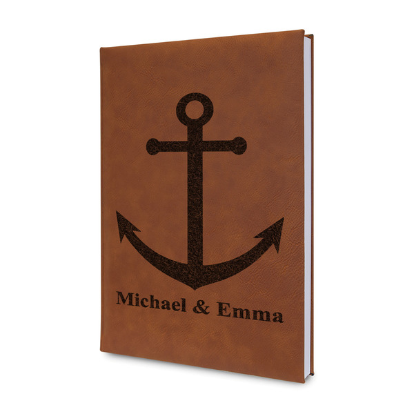 Custom All Anchors Leatherette Journal - Single Sided (Personalized)