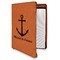 All Anchors Leatherette Zipper Portfolio with Notepad - Single Sided (Personalized)