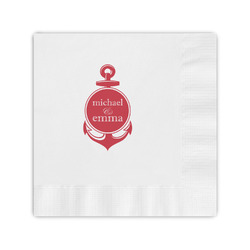 All Anchors Coined Cocktail Napkins (Personalized)