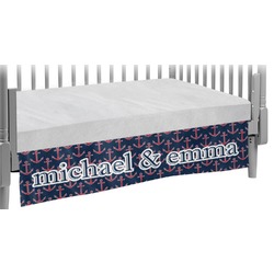 All Anchors Crib Skirt (Personalized)