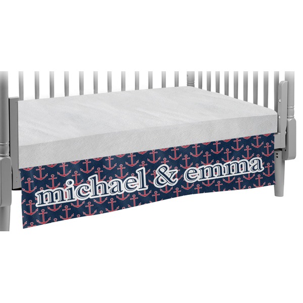 Custom All Anchors Crib Skirt (Personalized)