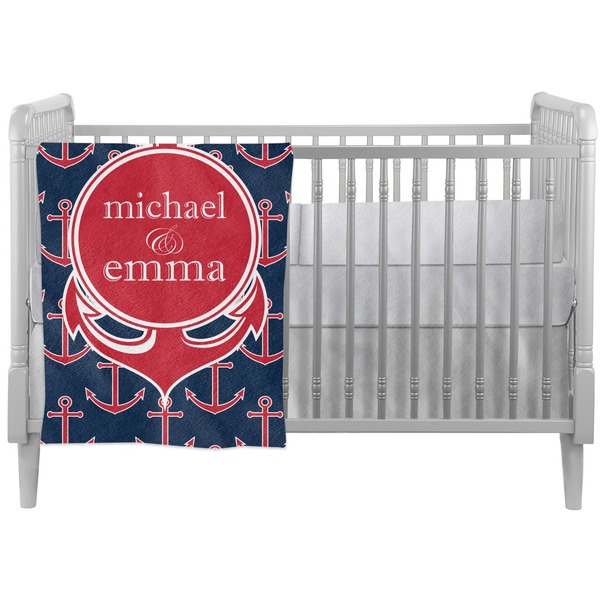 Custom All Anchors Crib Comforter / Quilt (Personalized)