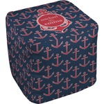 All Anchors Cube Pouf Ottoman - 18" (Personalized)