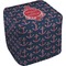 All Anchors Cube Poof Ottoman (Top)