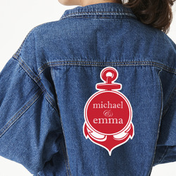 All Anchors Twill Iron On Patch - Custom Shape - 3XL (Personalized)
