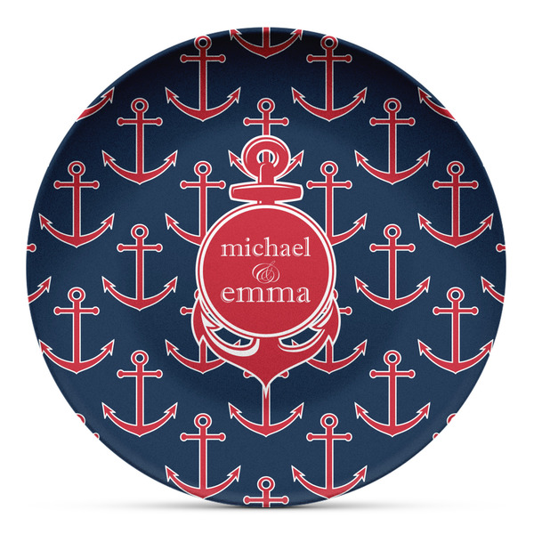 Custom All Anchors Microwave Safe Plastic Plate - Composite Polymer (Personalized)
