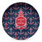 All Anchors Microwave Safe Plastic Plate - Composite Polymer (Personalized)