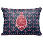 All Anchors Decorative Baby Pillowcase - 16"x12" (Personalized)