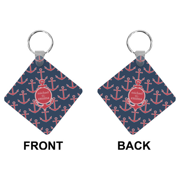 All Anchors Diamond Keychain (Front + Back)